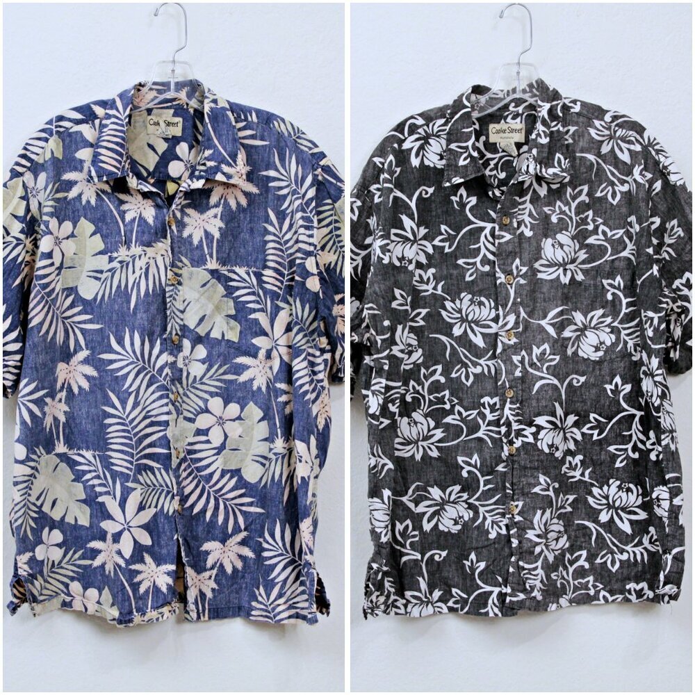 Bundle of 2 Cooke Street Hawailan Shirts XXL
